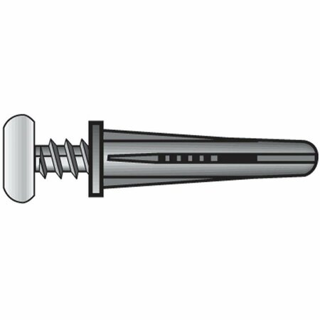 ACEDS 8-10 Plastic Anchor with Screw Zinc, 60PK 5335062